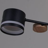 Люстра на штанге Reluce 68730-0.3-08 GX53 BK+WOOD