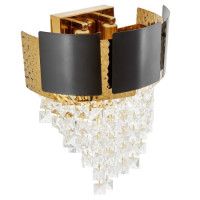 Настенный светильник Lumina Deco LDW 7045-2 BK+GD