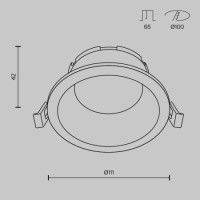 Встраиваемый светильник Maytoni Technical Share DL126-GX53-B