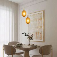 Подвесной светильник Eurosvet Pineapple 50266/1 янтарный a066525