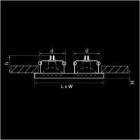 Встраиваемый светильник Lightstar Rifle 002544