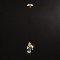 Подвесной светильник Delight Collection Crystal rock II 9701P/1 brass