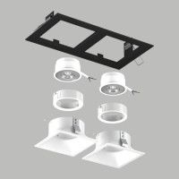 Встраиваемый светильник Lightstar Domino (214527+214506+214506+214006+214006) D5270606WMOD