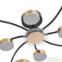 Потолочная люстра Arte Milano Ferrara 279169/4+4 BK/GD