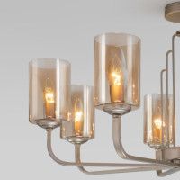 Люстра на штанге Eurosvet Defi 60138/8 перламутровое золото a060907