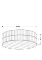 Потолочная люстра Kutek Lavone LAV-PLM-6(BN)600-2