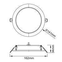 Встраиваемый светильник Mantra Eilat 9296