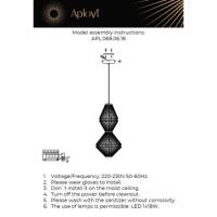 Подвесной светильник Aployt Dzhakket APL.068.06.18