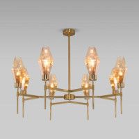 Люстра на штанге Eurosvet Prism 60143/8 латунь a061937
