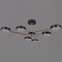 Люстра на штанге Reluce 03325-0.3-06 BK+COPPER