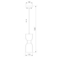 Подвесной светильник Eurosvet TANDEM 50118/1 никель