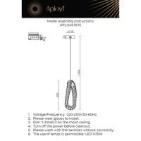 Подвесной светильник Aployt Olimp APL.045.16.15