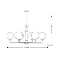 Подвесная люстра Kutek Mood Artu Glass ART-ZW-3 (N) G