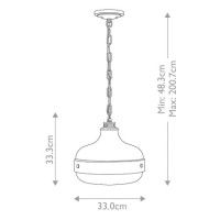 Подвесной светильник Feiss FE-CADENCE-2P-BS