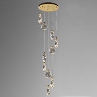 Каскадная люстра Delight Collection Colvin MT9176-10H titanium gold