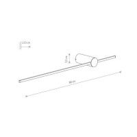 Настенный светильник Nowodvorski Saber Led M Black 10853