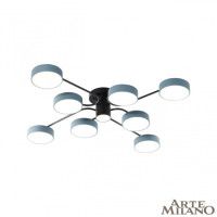 Потолочная люстра Arte Milano Ferrara 253039/8+1 Bk/Gr
