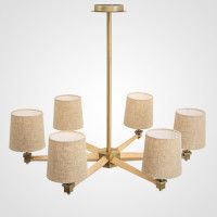 Люстра на штанге ImperiumLoft Stavra Jorgenson Beige/Light Wood 203573-26