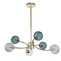 Люстра на штанге Indigo Selva 11032/6R Gold V000296