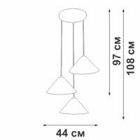 Подвесной светильник Vitaluce V3093-0/3S