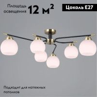 Потолочная люстра Illumico IL0638-6CSQ-24 AB BK LIBRA