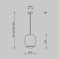 Подвесной светильник Maytoni Brio MOD466PL-L12GR3K