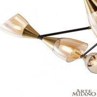 Люстра на штанге Arte Milano Neapolis 276708/12 BK/GD