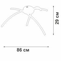 Потолочная люстра Vitaluce V25130DT-0/3PL