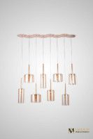 Каскадная люстра AM Group AM355-8AMBER