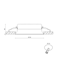 Встраиваемый светильник DesignLed BQ009115-WH-NW 003125