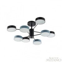 Люстра на штанге Arte Milano Ferrara 250906/8B Bk/Gr