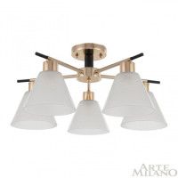 Потолочная люстра Arte Milano Napoli 322119/5 FG+BK