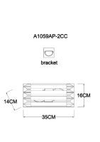 Настенный светильник Arte Lamp Caravaggio A1059AP-2CC