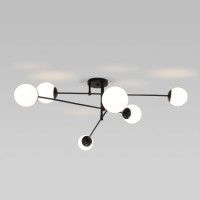 Потолочная люстра Eurosvet Netz 30181/6 черный Smart a062214