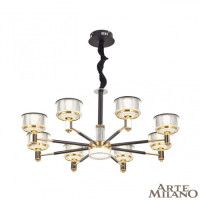Подвесная люстра Arte Milano Neapolis 276210/8 BK/GD