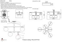 Потолочная люстра Crystal Lux FELIZ SP-PL6 BRONZE/WHITE