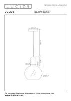 Подвесной светильник Lucide Julius 34438/40/61