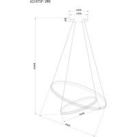 Подвесной светильник Arte Lamp Frodo A2197SP-2WH