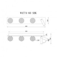 Настенный светильник iLedex Telescope W4774-60 SBK