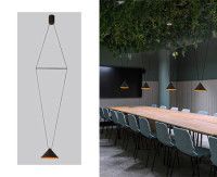 Подвесной светильник Italline IT03-1430 black/orange