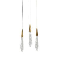 Подвесной светильник Delight Collection OD2438-3 gold/clear