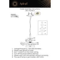 Подвесной светильник Aployt Daga APL.772.06.12
