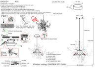 Подвесной светильник Crystal Lux GARDEN SP3 D400 CHROME