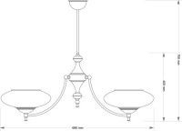 Люстра на штанге Kutek San Marino Shade SAN-ZW-5(Z)CR