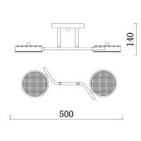 Потолочный светильник Escada Starlight 10273/2LED