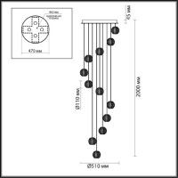 Каскадная люстра Odeon Light Crystal 5007/56L