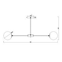 Люстра на штанге Escada Ethereal 2110/8P Nickel