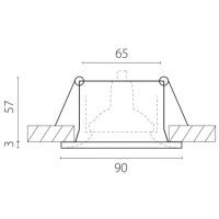 Встраиваемый светильник MR16 Lightstar Levigo Base 010066