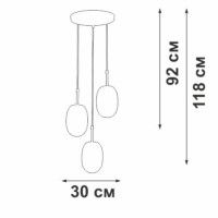 Подвесной светильник Vitaluce V2821-1/3S
