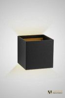 Настенный светильник AM Group AM112-2X5W-BK+GD